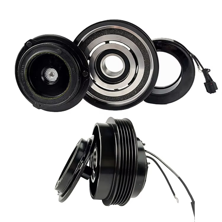 Magnetic clutch assembly for an air conditioning compressor